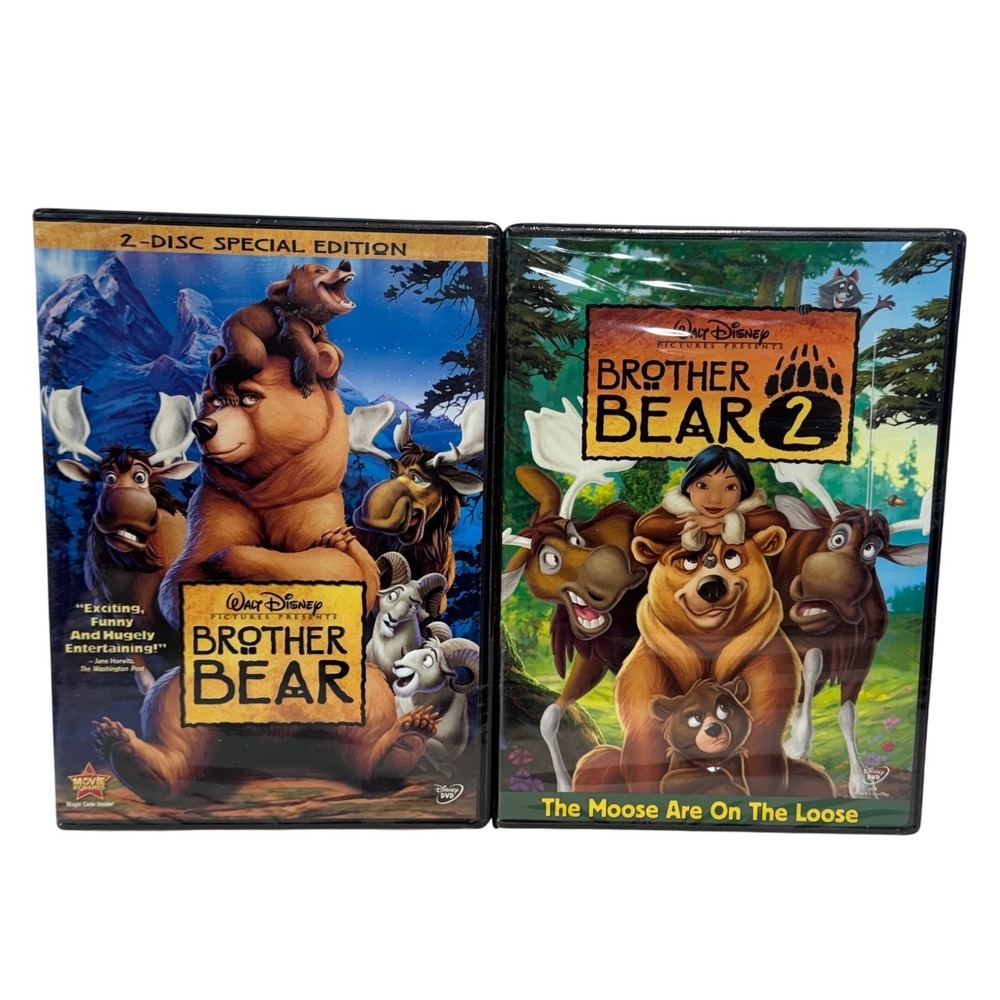Disney Brother Bear 2-Disc Special Edition + Brother Bear 2 – Both Sealed DVDs